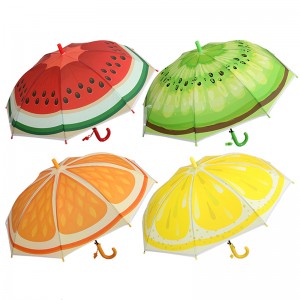Fructe Transparent transparent POE material parasol Cute umbrelă pentru copii