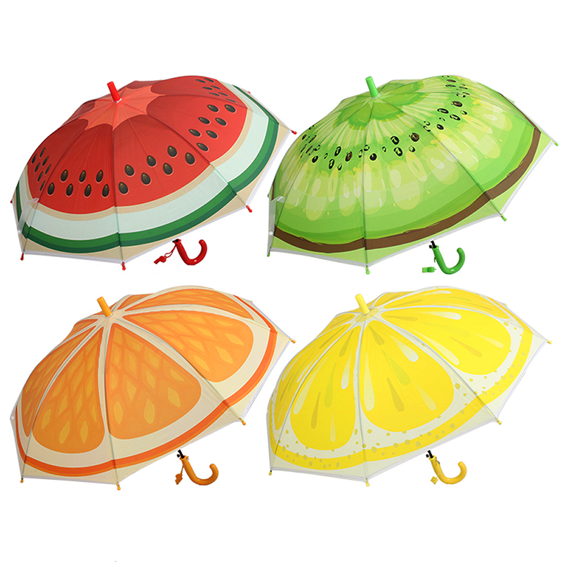 Fructe Transparent transparent POE material parasol Cute umbrelă pentru copii