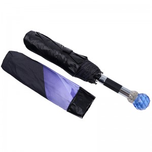 Piața en-gros Umbrelă pliabilă de călătorie soare UV cel mai ieftin personalizat 3 umbrele