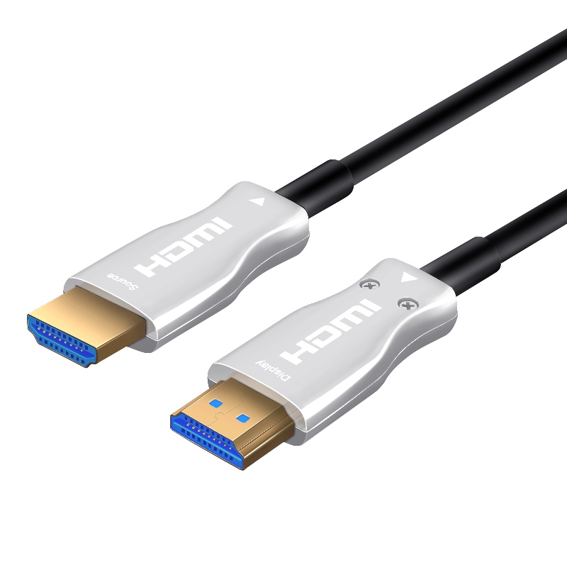 Cablul HDMI cu fibră optică, HDMI 2.0 AM până la AM, 4K @ 60 HZ, 18 Gps, RGB4: 4: 4 ARC 3D