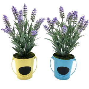 Artificial Metal Pot Plant Home Decor Lavanda Flori Aranjamente Decorațiuni pe masă