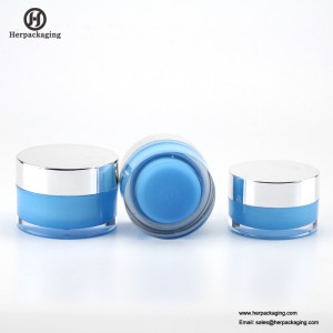 HXL212A Rotund Cosmetic Gol gol Cutie cu perete dublu pentru îngrijirea tenului