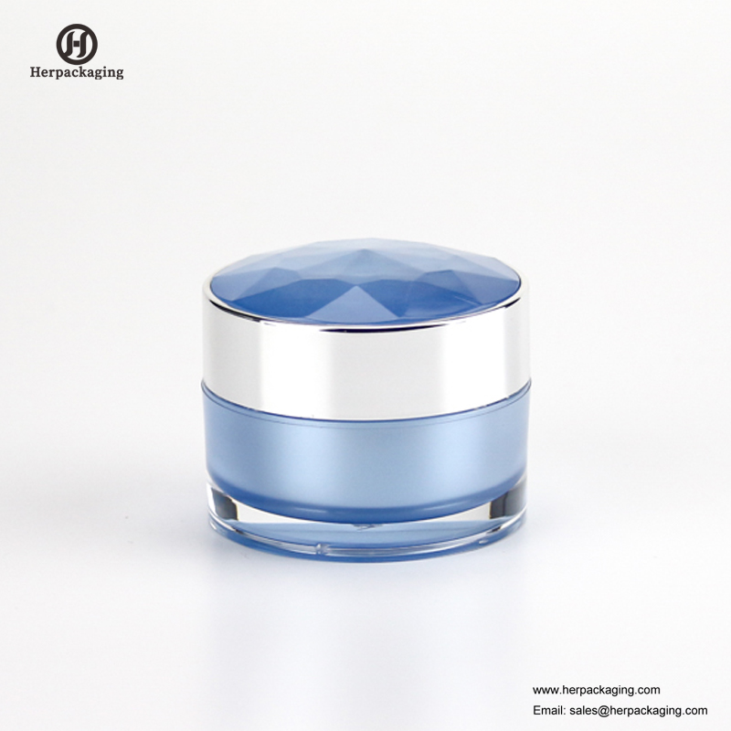 HXL212C Rotund Cosmetic Gol gol Cutie cu perete dublu pentru îngrijirea tenului