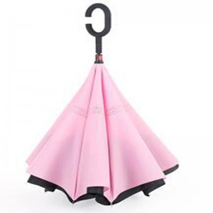Umbrelă inversă Umbrelă inversă inversă cu design în interior și mâner fără picătură în formă de C