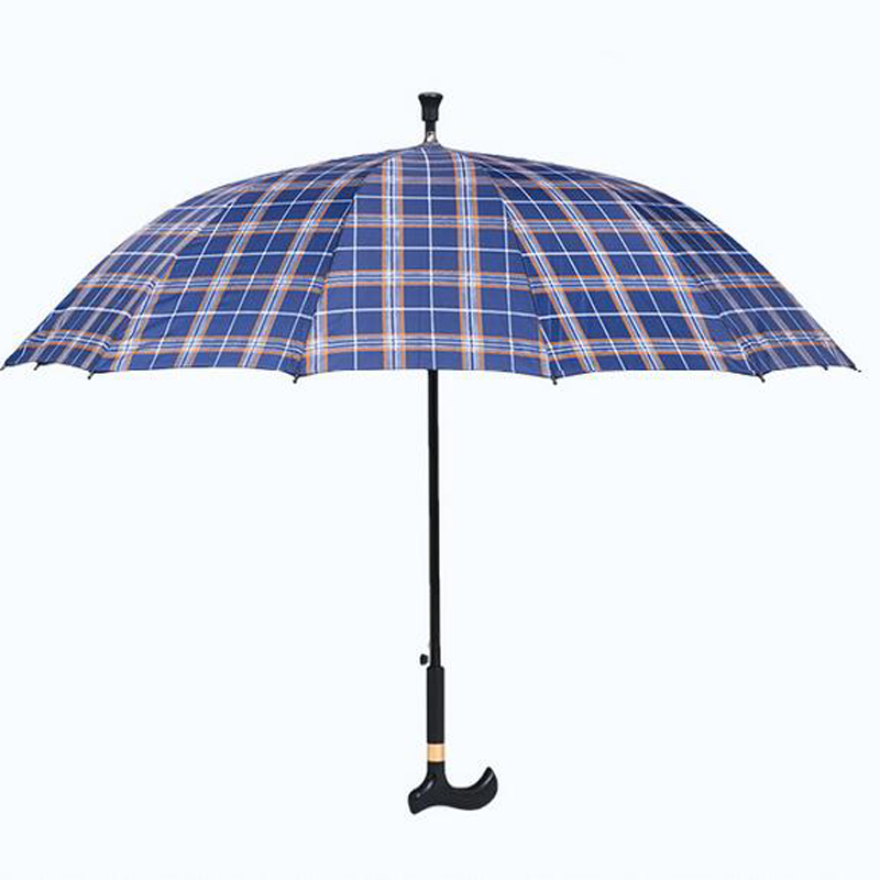 Umbrelă de cârlig de mers de înaltă calitate, cu imprimare cu logo pentru ploaie