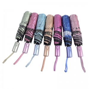 Material special culoare albastru acoperire UV 3 ori umbrela auto deschisă și automată