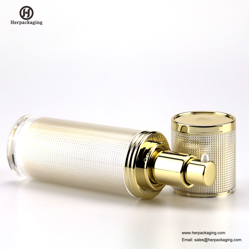 HXL329 Gol cremă acrilică fără aer și loțiune de sticlă Ambalare cosmetică recipient pentru îngrijirea pielii