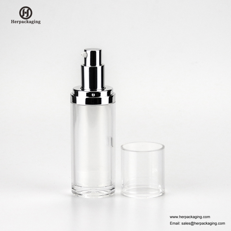 HXL412 Gol cremă acrilică fără aer și loțiune pentru loțiune Ambalare cosmetică recipient pentru îngrijirea pielii