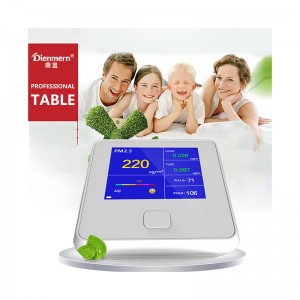 Monitor de calitate a aerului Analizor digital PM2.5 interior pentru interior TVOC HCHO AQI PM10 Tester Analizoare de aer cu baterie reîncărcabilă