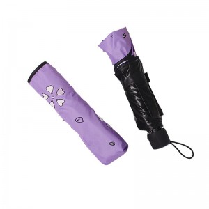 Print frumos 3 ori manual deschis deschidere de culoare magică umbrelă sub ploaie