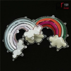 curcubeu din PVC pliu pufos