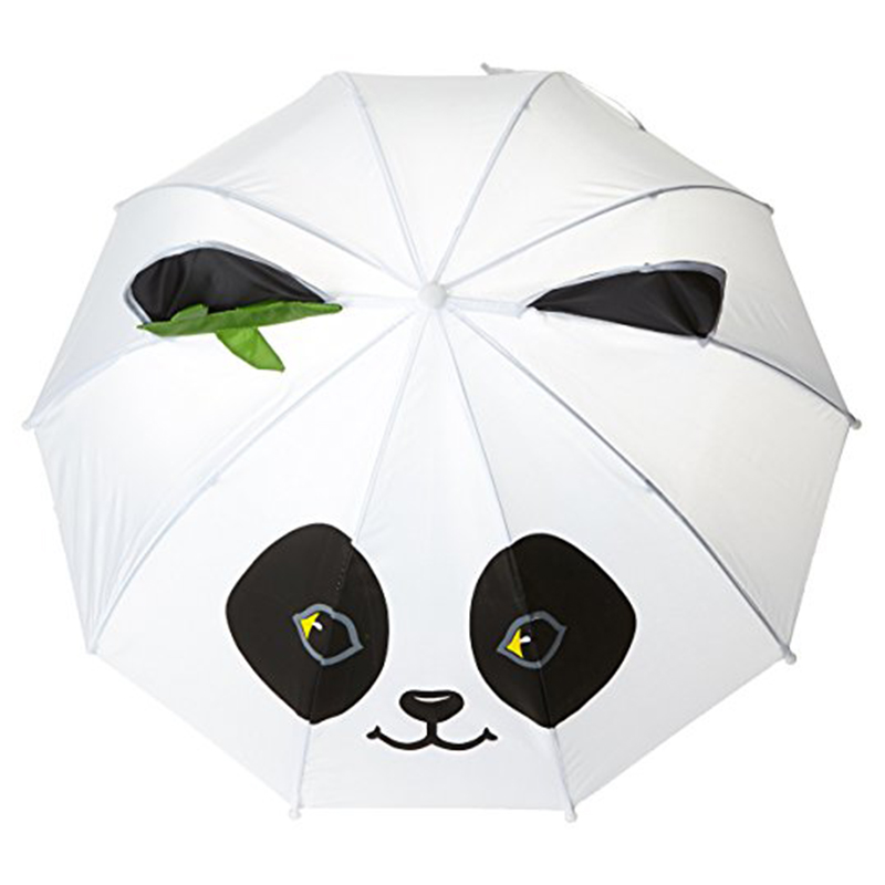 17 inch sigur pongee tesatura auto deschise mici copii favorabila panda cadou umbrela usor de transportat