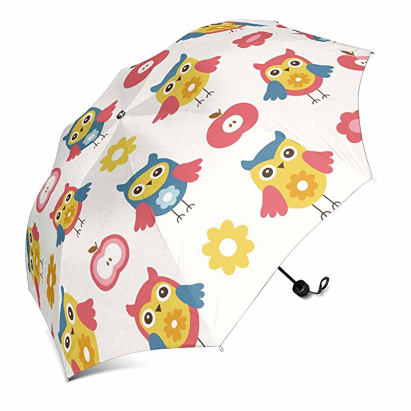 Noutăți standard umbrelă dimensiune tipar personalizat pongee țesătură manuală deschis 3 umbrela pliabilă