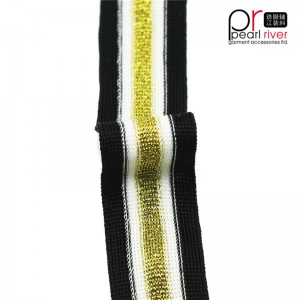 bandă neagră / galbenă / albă cu bandă de aur bandă de înaltă calitate