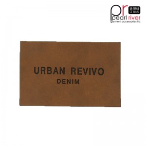 moda din piele colorată număr mare de autocolant hangtag