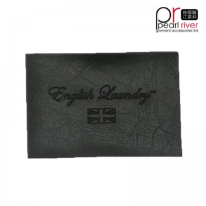 moda din piele colorată număr mare de autocolant hangtag