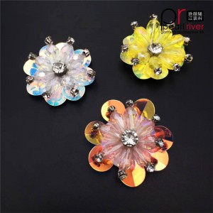 Paiete bling-bling frumusețe floare cu perla