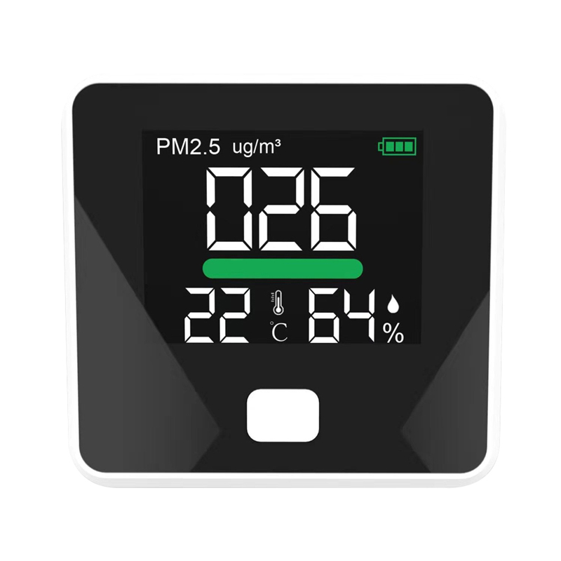 Vânzări la cald Detectorul de calitate a aerului PM2.5 HCHO Detector profesional de formaldehidă AQI pentru monitor TVOC cu testare precisă a bateriei Li