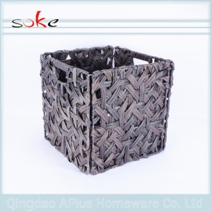 coșul de depozitare pentru tricotat cu ratan stivuitor