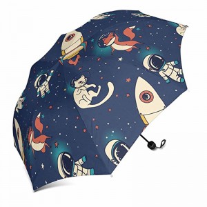 Noul design promoțional desen animat personalizat 3 umbrelă pliabilă