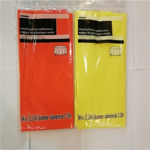 54x108 Fetă de masă de unică folosință din PVC Culoare solidă Pătrat și formă rotundă Acoperirea mesei Decorarea casei