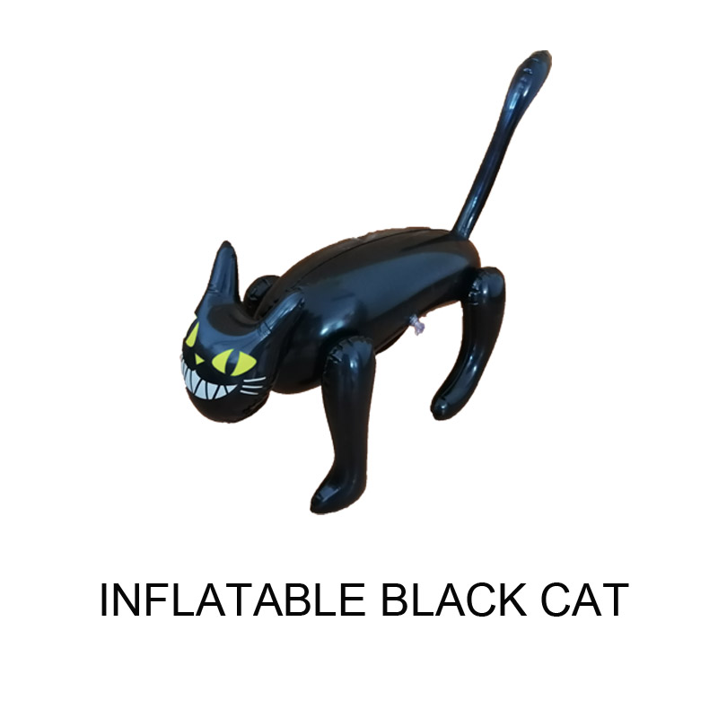 Decorațiuni gonflabile de Halloween props pisica neagră