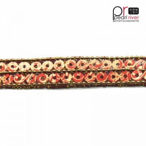 Tunsori noi, cu paiete portocalii de cusut duble