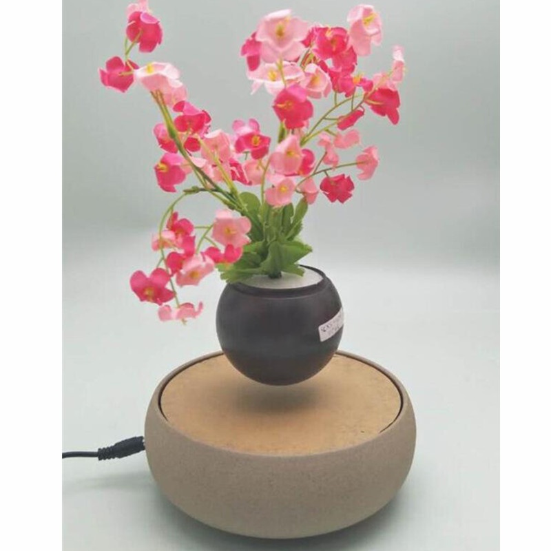 ceramică magnetică cu levitație de aer plutitor cu plante de bonsai PA-0706