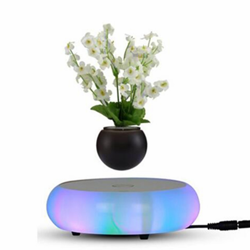 led luminos ceramic ceramic plutitor magnetic levitating ir bonsai plantă în ghiveci PA-0719