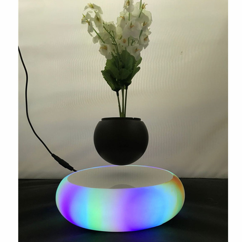 led luminos ceramic ceramic plutitor magnetic levitating ir bonsai plantă în ghiveci PA-0719