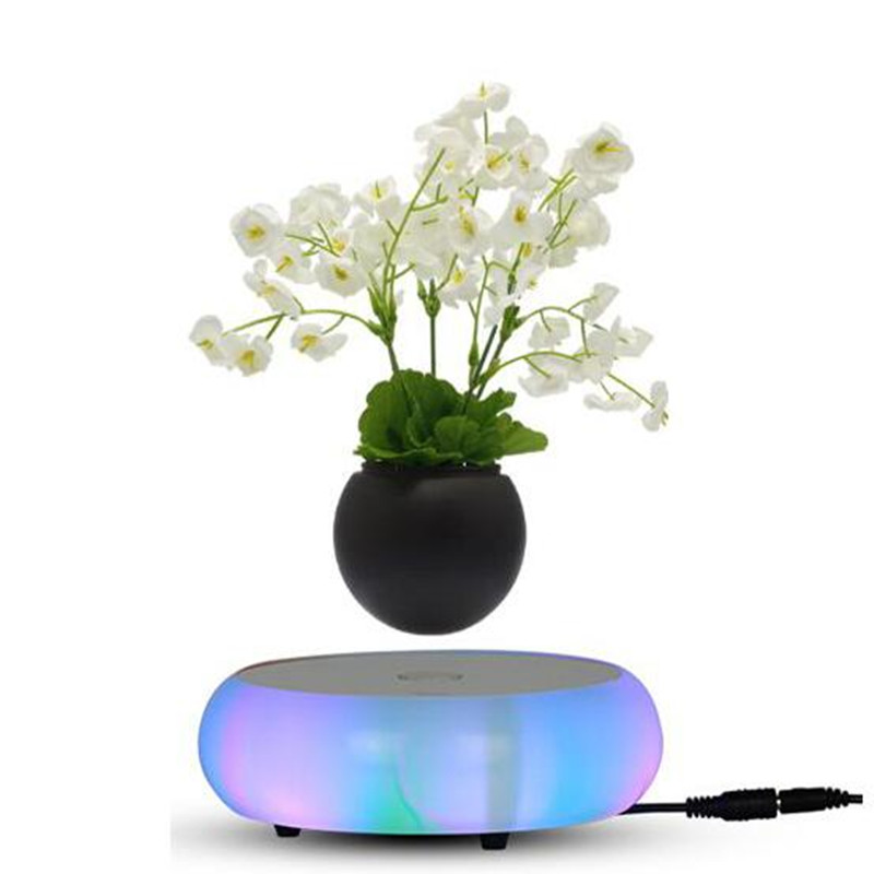 led luminos ceramic ceramic plutitor magnetic levitating ir bonsai plantă în ghiveci PA-0719