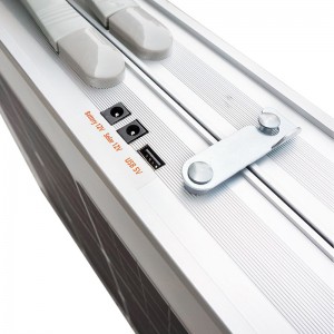 Masă solară pliabilă portabilă pentru o sumă de încărcare pentru masa de bucătărie pliabilă pentru bucătărie în aer liber