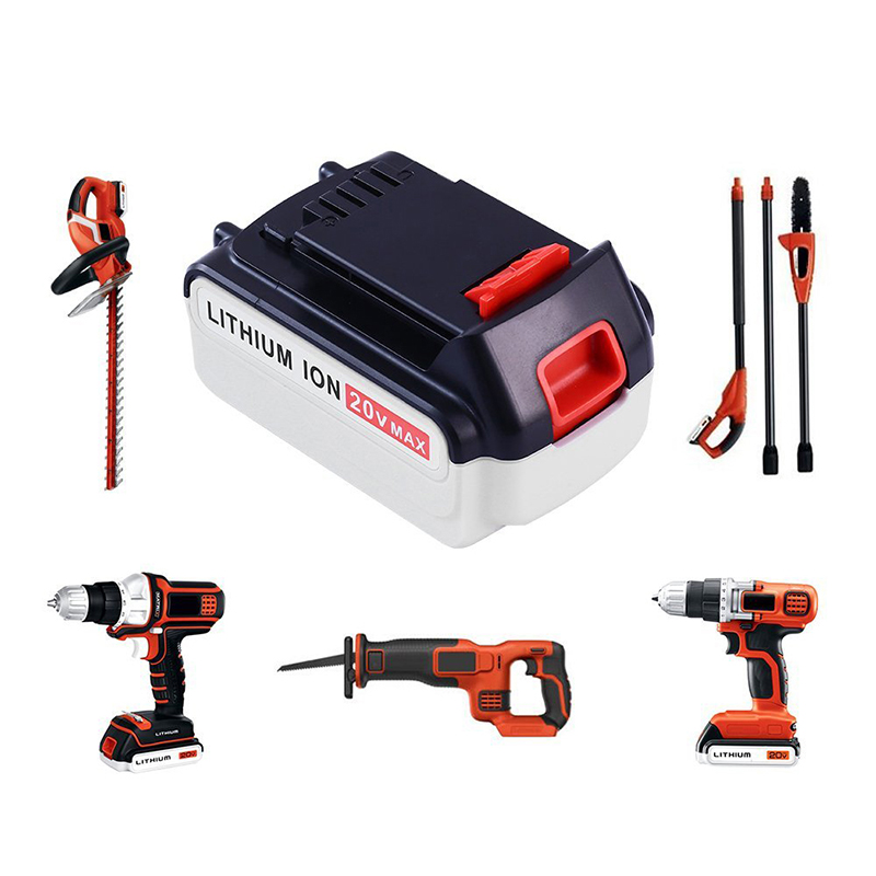 Baterii de înlocuire Li-ion 20V 4000mAh pentru Black u0026 Decker LB20, LBX20, LBX4020, LB2X4020 Instrumente fără fir