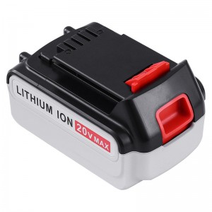 Li-ion 20V 5000mAh Baterii de înlocuire Instrumente fără fir pentru Black \u0026 Decker LB20, LBX20, LBX4020, LB2X4020