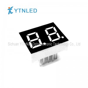 0.4 inch 2 cifre roșu 7 segmente LED display, tub digital