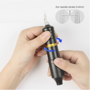 Mașină profesionistă de tatuaj Aleea motorului rotativă cu sprâncene rotative Cartuș cu mitralieră rotativă pentru shader linnner colorarea în arme de tatuaj