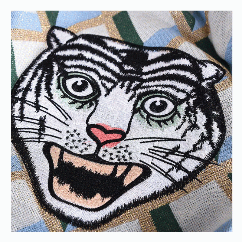 New Sosire Tiger Cap Jacquard Top Damă Pulover de toamnă iarnă