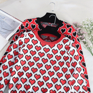 Pulover tricotat pentru femei din bumbac jacquard 100% OEM \u0026 ODM