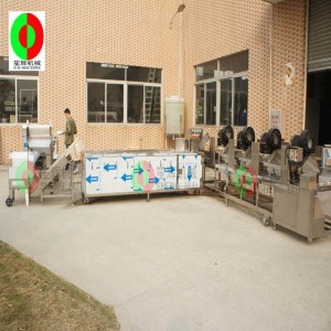 Cojirea continuă a fructelor și legumelor de curățare a liniei de producție