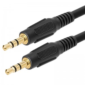 Cablu audio stereo AUX mascul de 3,5 mm pentru căști pentru căști auxiliare MP3 PC - 6 picioare placate cu aur