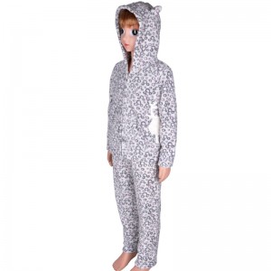 Set de pijamale din broderie din coral copii pentru copii