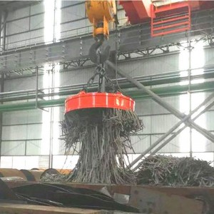 Macara aeriană dublu cu grinzi cu electromagnet