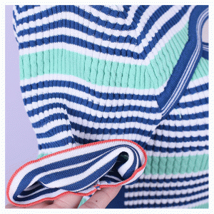 Vara Bodycon Turtleneck Hole Center Pulovere cu dungi subțiri cu dungi