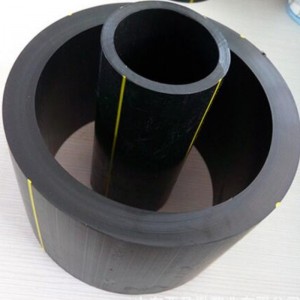 Furnizor chinez de conductă de gaz HDPE cu linie galbenă