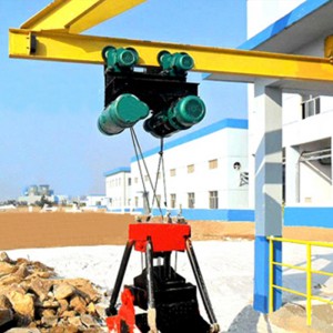 Macara deasupra unei singure grinzi cu prindere