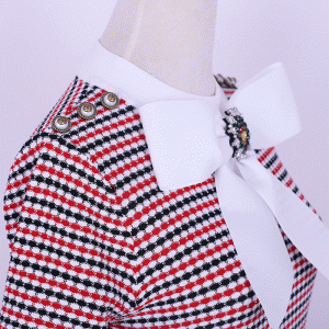 Se potrivesc de vară nodul mare de fluturi drapat carouri femei bodycon rochie de pulover