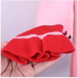 Pulover de îmbrăcăminte din lână de iarnă cu dungă groasă cu dungi lungi