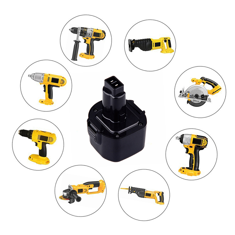 Preț competitiv 9.6V 2000mAh Ni-Cd Preț reparație baterie fără burghiu pentru Dewalt DE9062, DW9061, DW9062