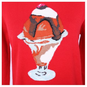 Pulover pulverizator 100% din bumbac cu design glaciar personalizat