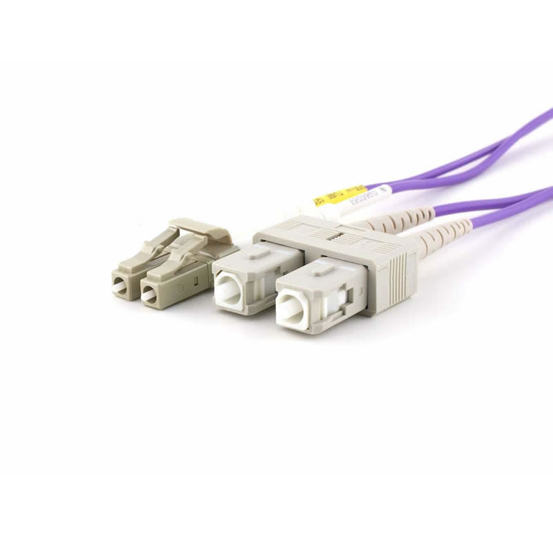 Cablu de fibra optica OM4 Duplex multimod (50/125) - LC până la SC